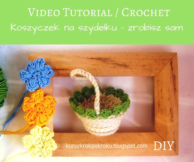 Jak zrobić koszyczek na szydełku? (camel stitch + puff stitch) - samouczek DIY 