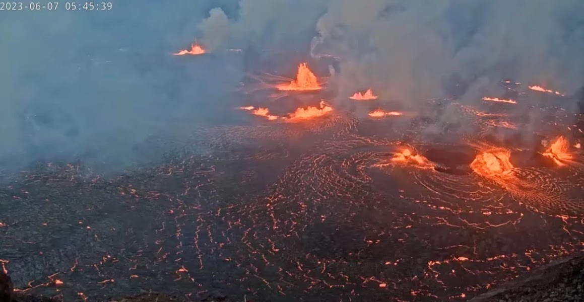 Hawaii's Kilauea volcano erupts on the Big Island