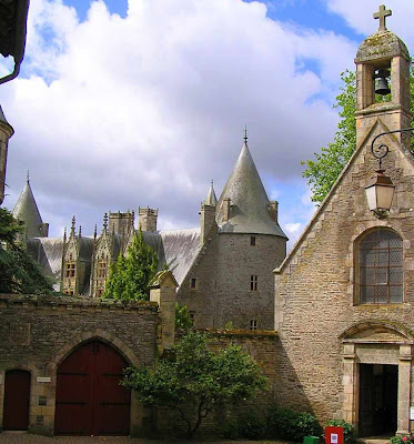 Castelo de Josselin: capela e castelo