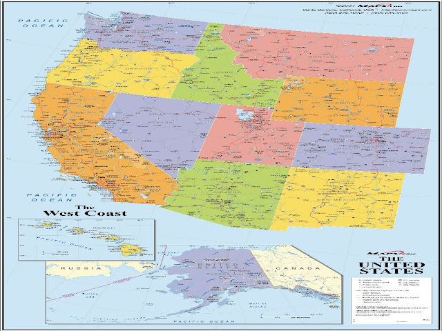 Map Of United States West Coast