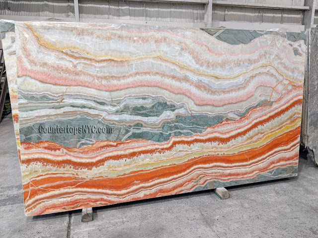 Multi Colored Onyx Marble Slabs NYC