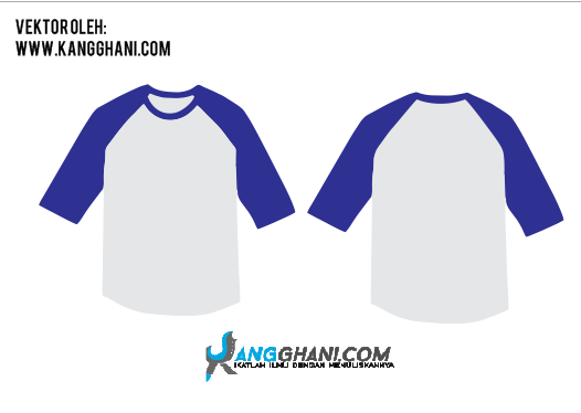 Template Desain Kaos  Polos  Depan  Belakang  Corel Draw 