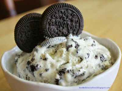 Cara Membuat Ice Cream Oreo 