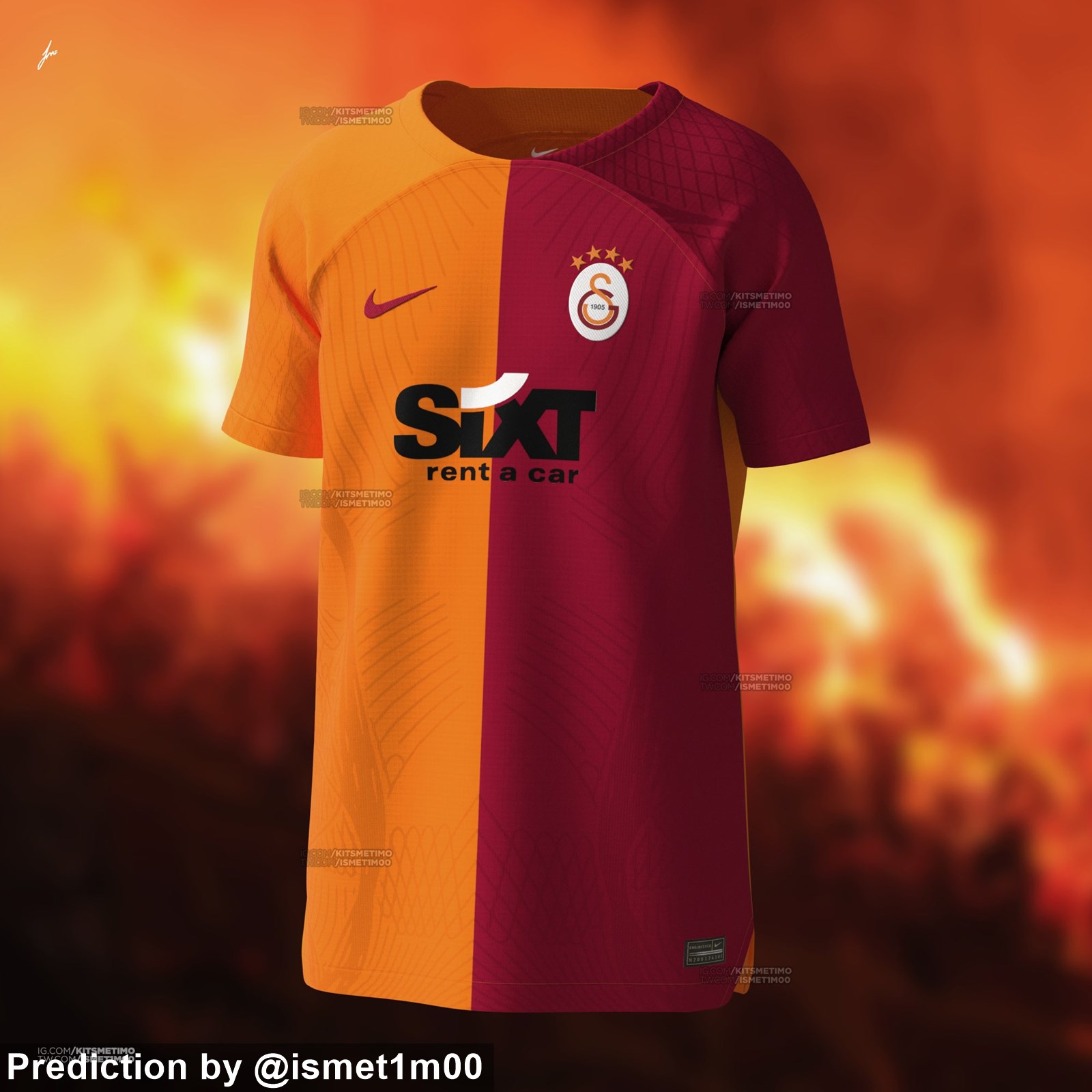 Nike Galatasaray Istanbul Trikot Home orange