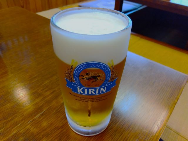 うなぎ・日本料理　川豊西口館　生ビール(大)