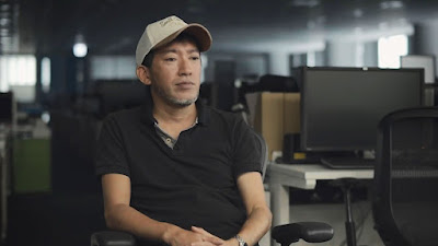 Screen de Shinji Mikami qui parle de God Hand.
