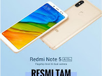 Spesifikasi Xiaomi Redmi Note 5 juli 2018, DUAL KAMERA, 13MP Al SMART BEAUTY