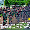 Kodam Hasanuddin Kirim Pasukan Pengamanan dan Bantuan Sosial Pasca Gempa Mamuju