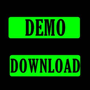 Ilustrasi tulisan demo dan download