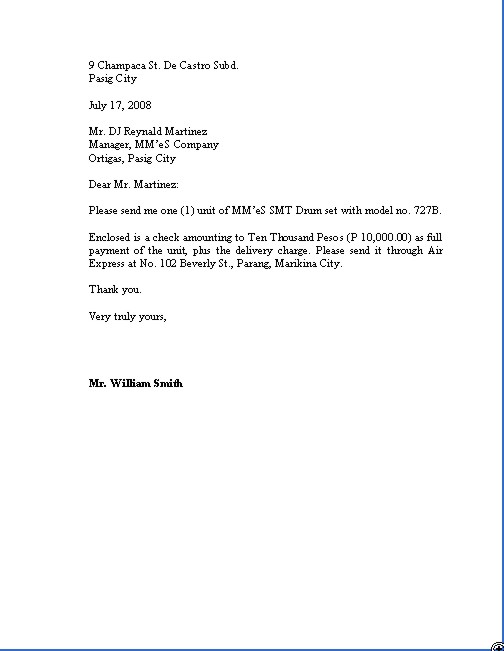 How To Write A Formal Letter Of Request. what Formal letter format