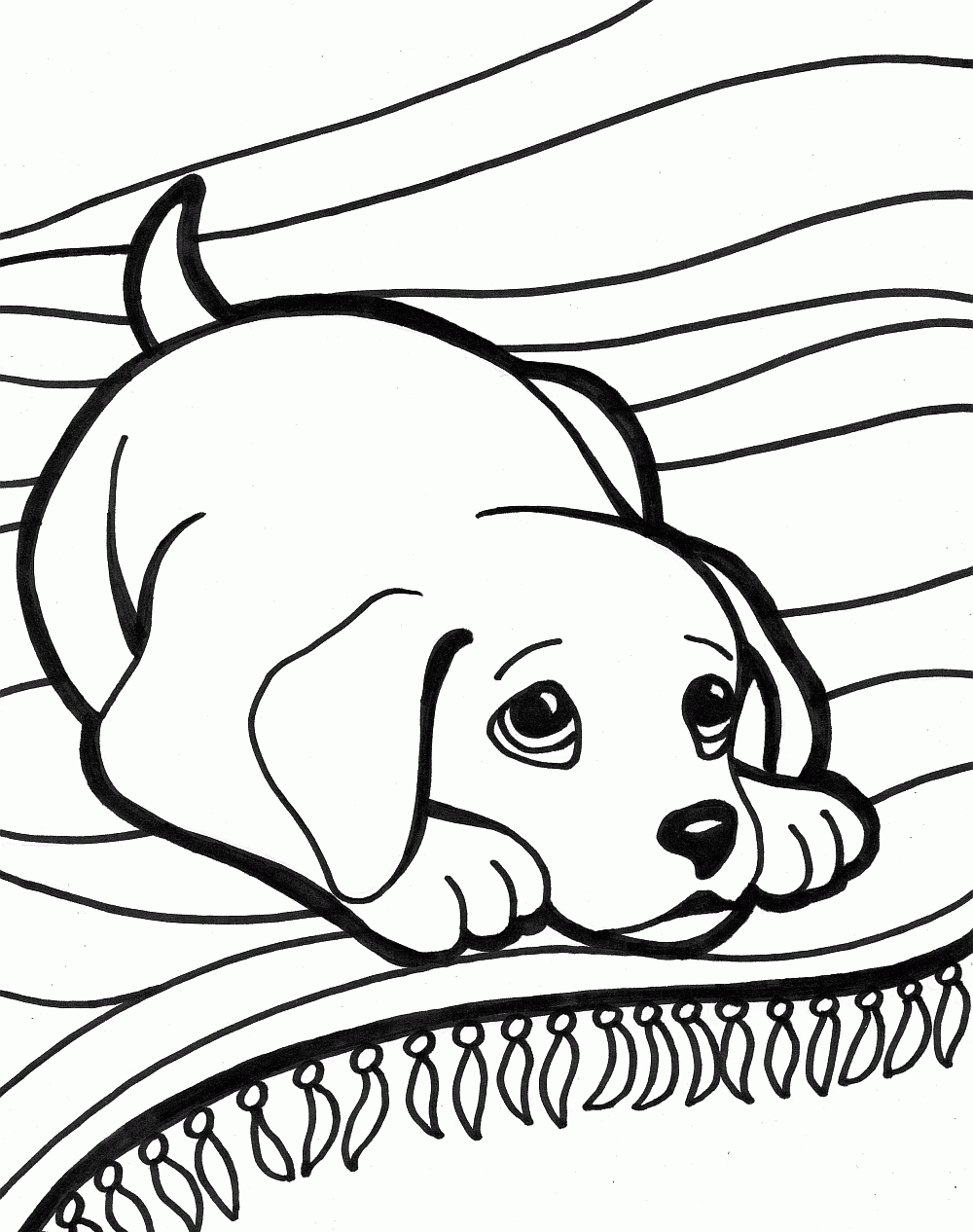 Dogs Coloring Pages 8