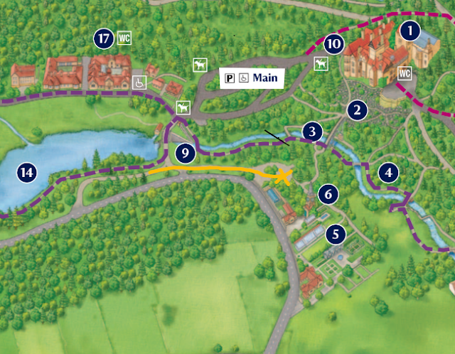 Visiting Cragside's Formal Gardens  - car park location and map