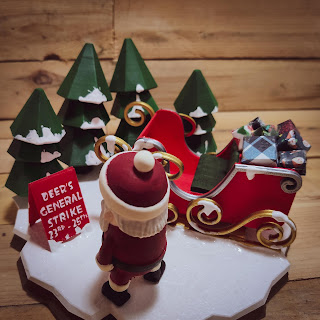 Santa Claus 3D printed diorama 