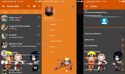 BBM Mod Naruto Terbaru 2016