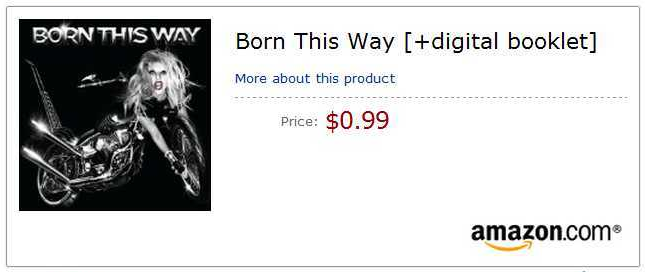 lady gaga born this way special edition amazon. I saw this deal in Amazon,