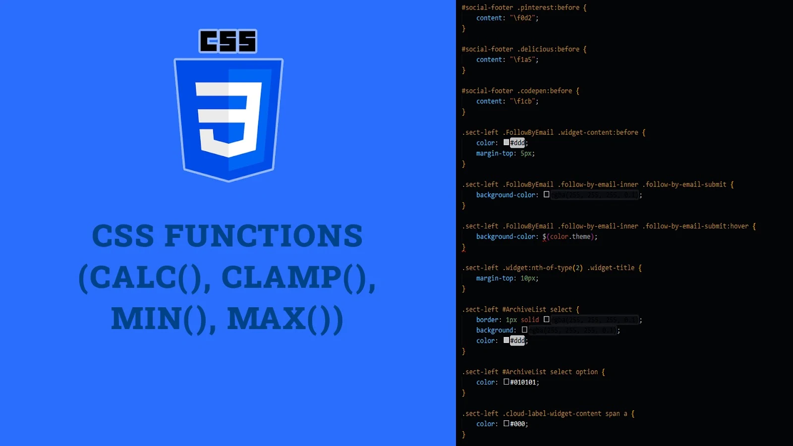 CSS Functions (calc(), clamp(), min(), max())
