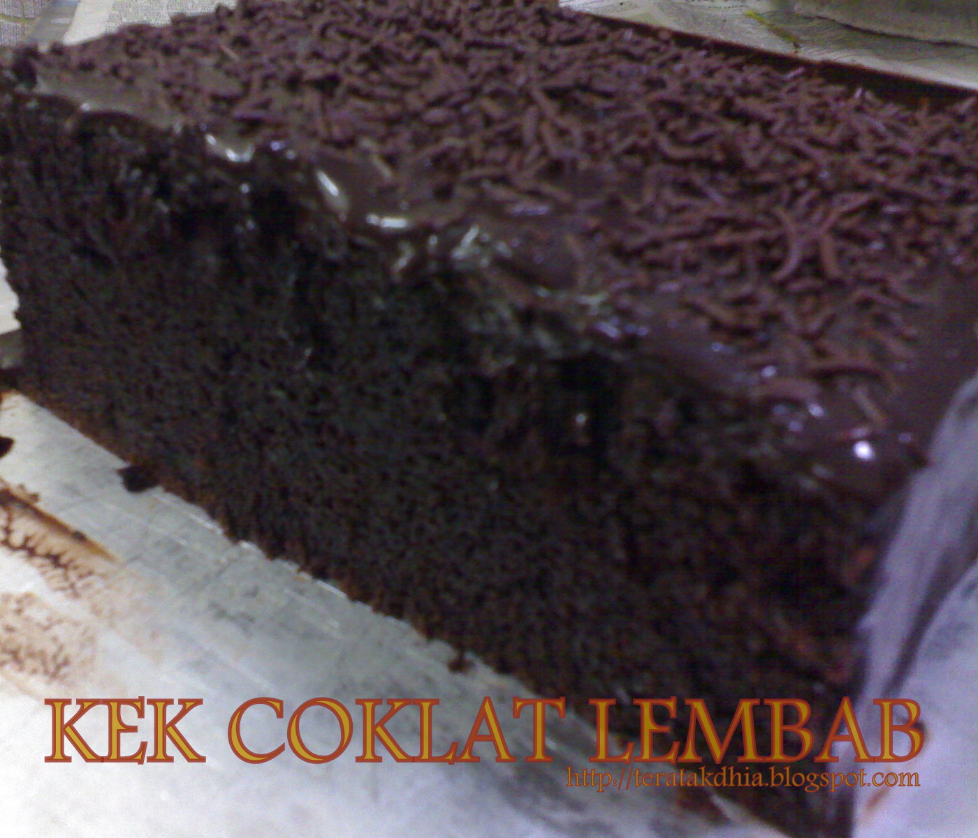 Yuslindhia Zamani: Kek Coklat Lembab Roha