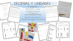 Free Spanish Place Value Math Pack