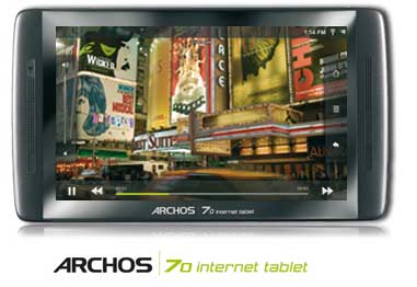 Archos 70 Tablet Android dengan Hardisk 250 GB 