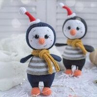 pingüino amigurumi