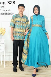 BAJU BATIK COUPLE MODEL GAMIS CANTIK 2018 BZB