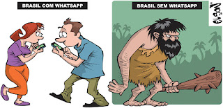 Resultado de imagem para charges whatsapp