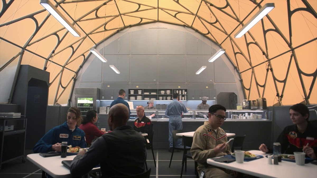 Happy Valley Base canteen in 'For All Mankind' season 4