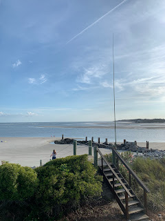 Vertical Wire Antenna Beach Fripp Island SC