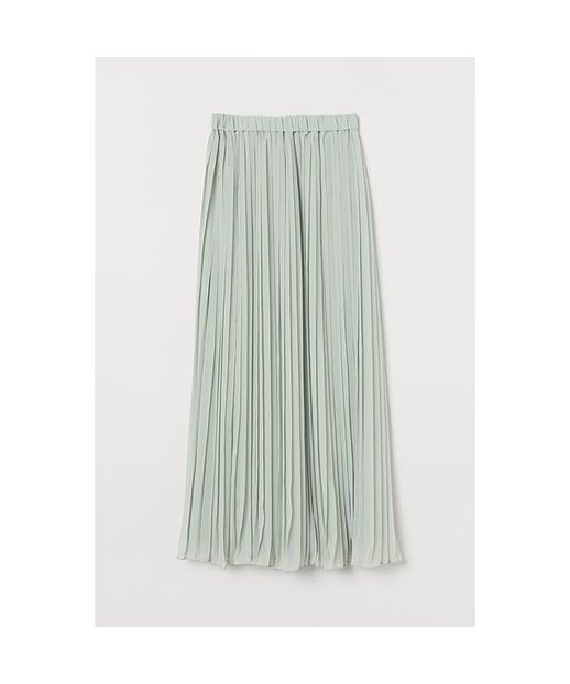 H & M - Plissierter Rock - Green - Damen