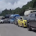 Jalur Solok-Padang Diwarnai Kemacetan