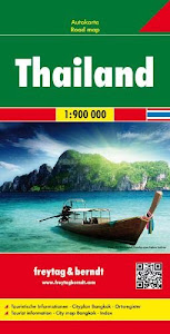 Thailandia 1:900.000: Touristische Informationen. Cityplan Bangkok. Ortsregister: AK 184