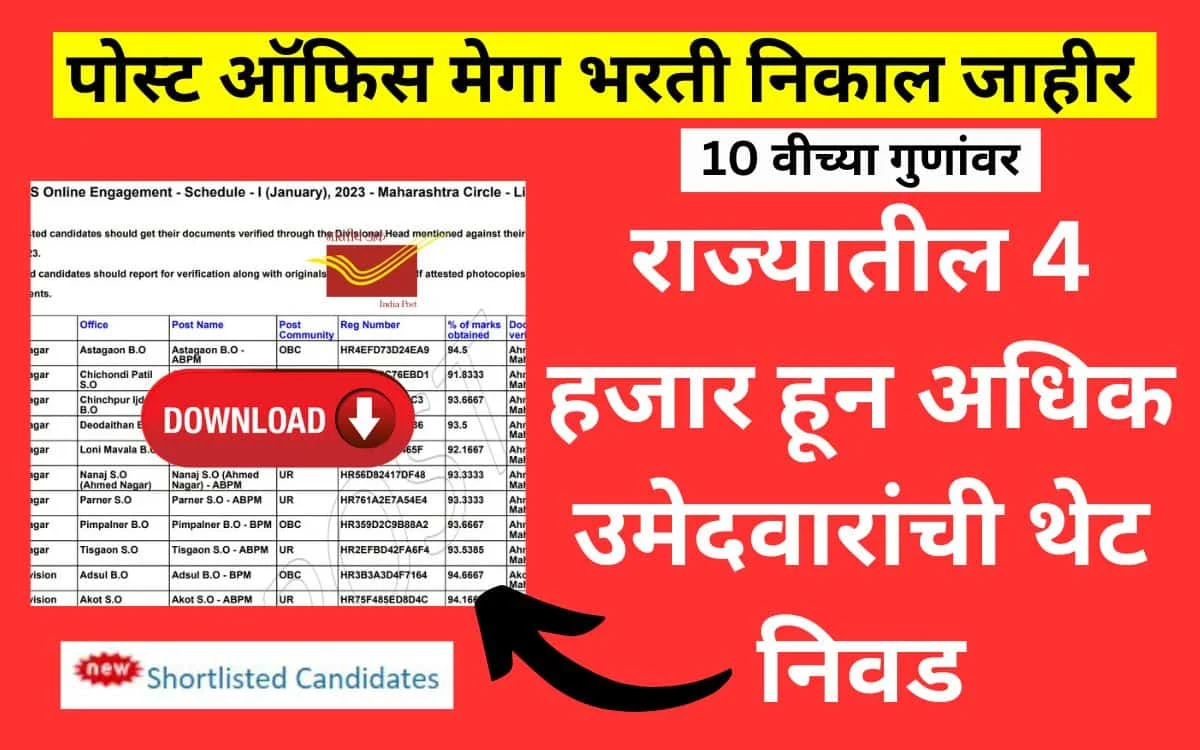 india post gds result