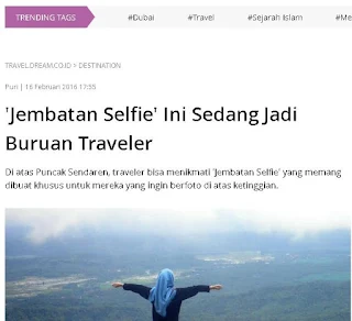 Jembatan Selfie ini jadi buruan traveller