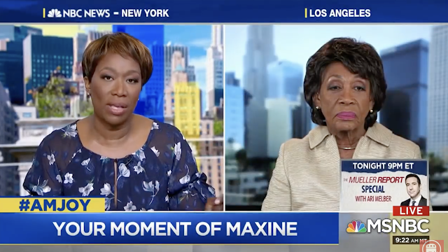 MAXINE Waters to Joy Reid: ‘This is not the end of anything!’