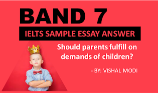 IELTS Essay band 7, Dark pink color boy with crown, essay title, parenting ielts essay band 7 with answer