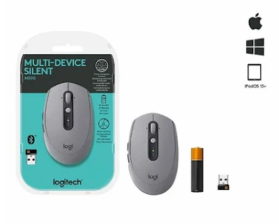 ماوس لاسلكي M590 لا يُحدث صوتاً عند النقر عليه Logitech M590 - MULTI-DEVICE SILENT Wireless Mouse الماوس الصامت