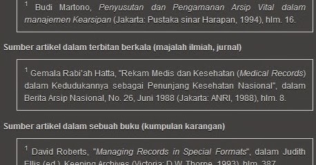 Contoh Catatan Kaki Dalam Karya Tulis