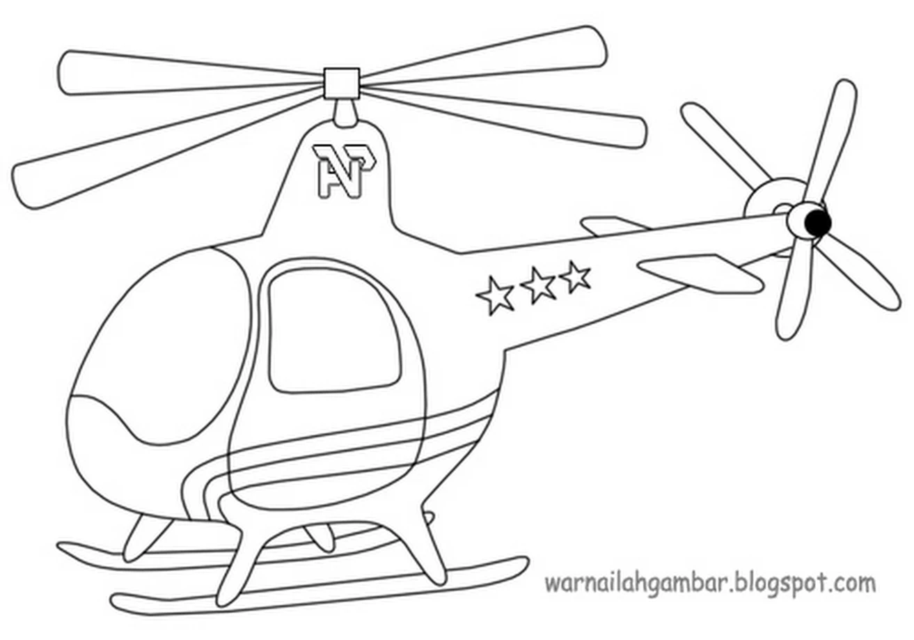 Gambar Mewarnai Helikopter Oprek Viomagz 280