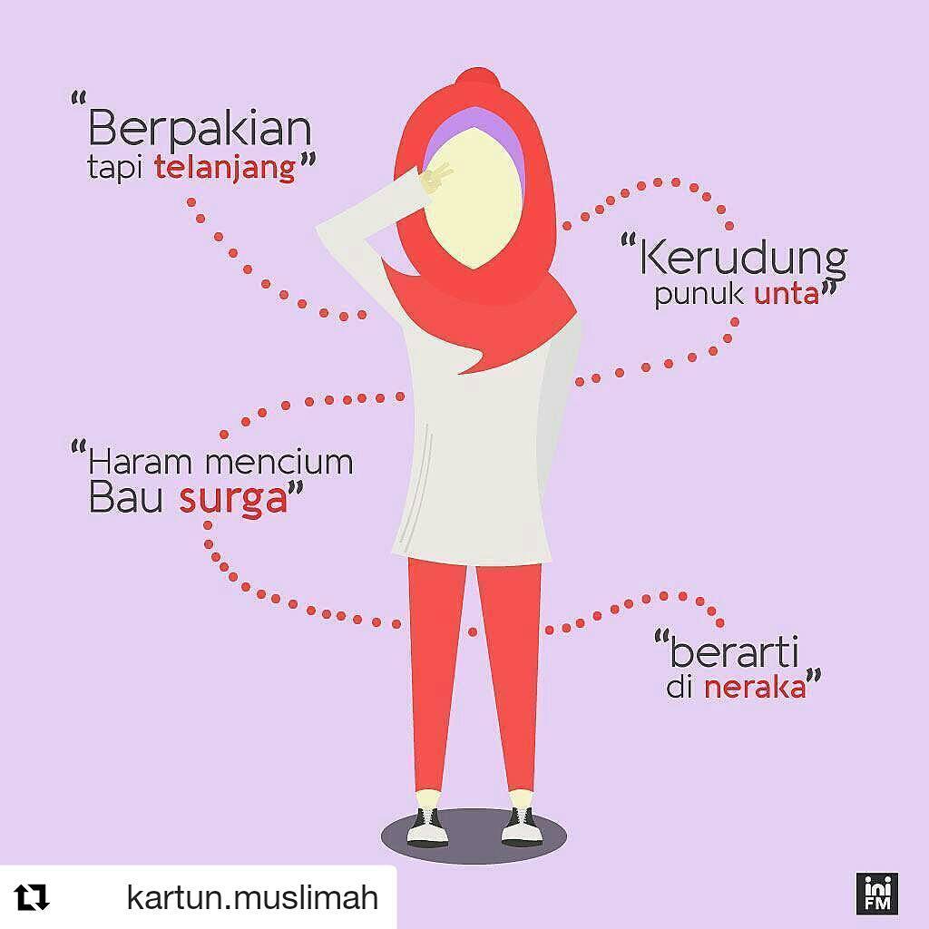 Gambar Kartun Muslimah Dengan Kata Kata Top Gambar