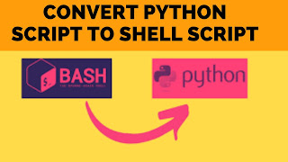 convert Python script to Shell script