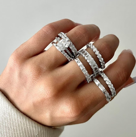 Stackable Diamond Rings