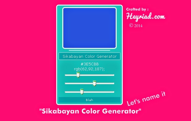  Membuat dan Memasang Widget Color Generator Keren Di Blog Membuat Widget Color Code Generator Sendiri Di Blog
