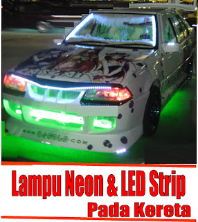 Diy Lampu Neon, LED Strip pada kereta - NSOCM