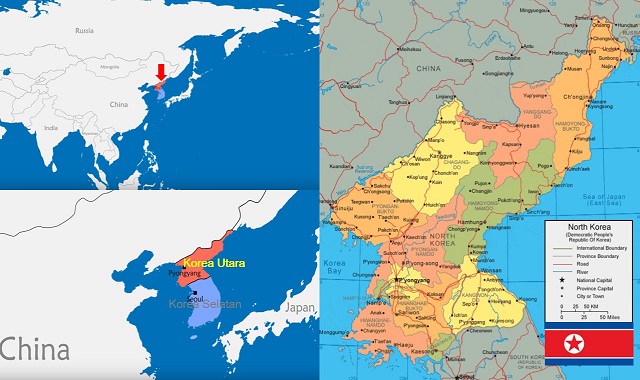 Profil Negara Korea  Utara  Gambar Peta Lengkap 