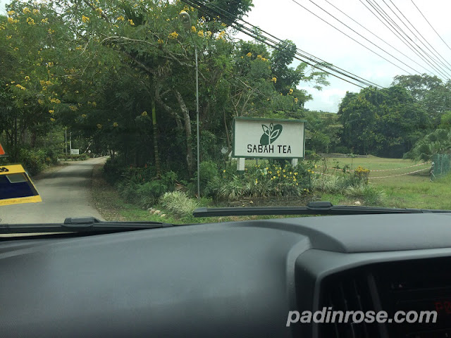 papan tanda pintu masuk sabah tea garden