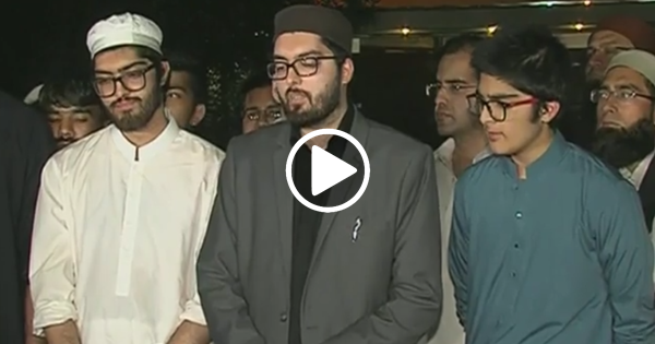 Junaid Jamshed's son Interacting with media first time after funeral of their father !