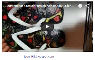 ...customizar e reciclar um chinelo usado!...Chinelos Personalizados - ... 