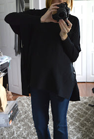 RD Style - Calandra Side Button Hooded Poncho Stitch Fix Review Maternity