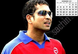 Sachin Calendar 2011  Wallpape