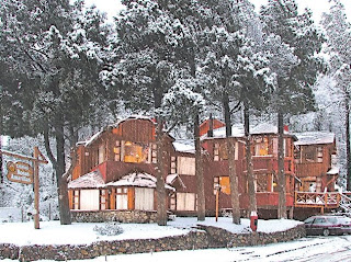 Las cabañas en invierno